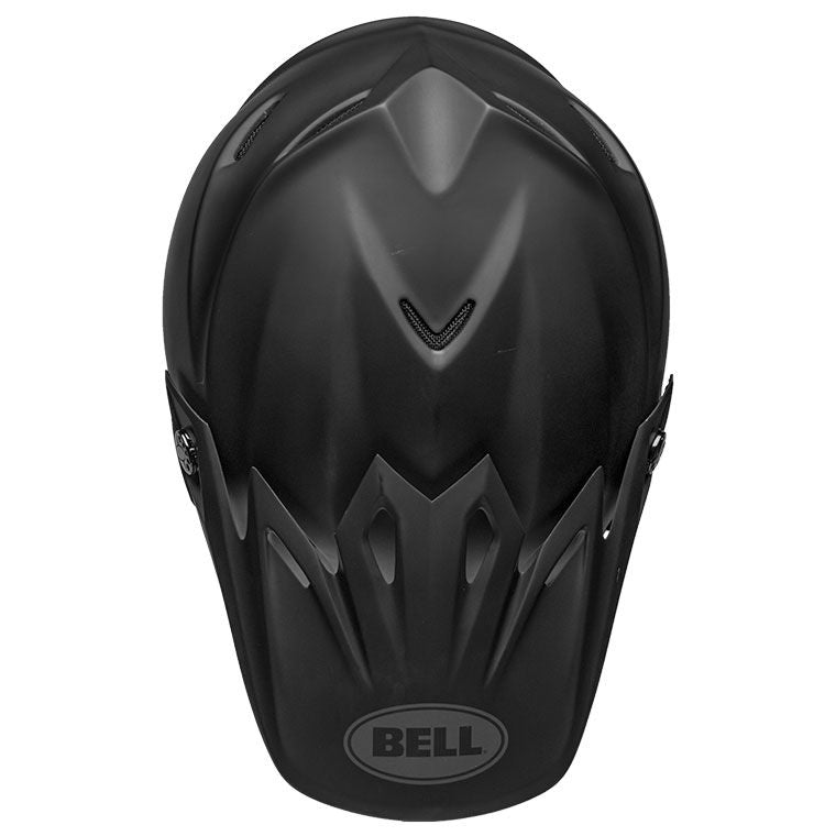bell moto 9 mips dirt motorcycle helmet matte black top