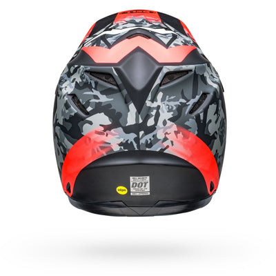 bell moto 9 mips dirt motorcycle helmet venom matte black camo infrared back