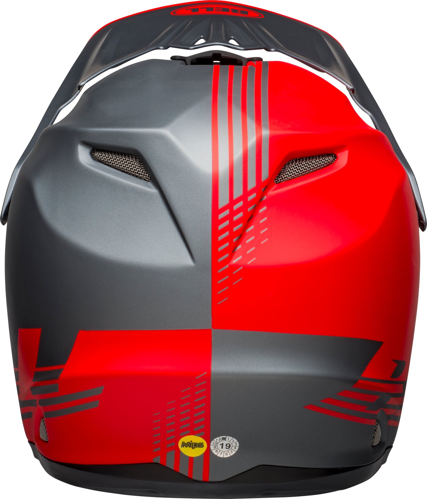 Bell Helmets Moto-9 Youth MIPS - Louver Matte Red/Gray