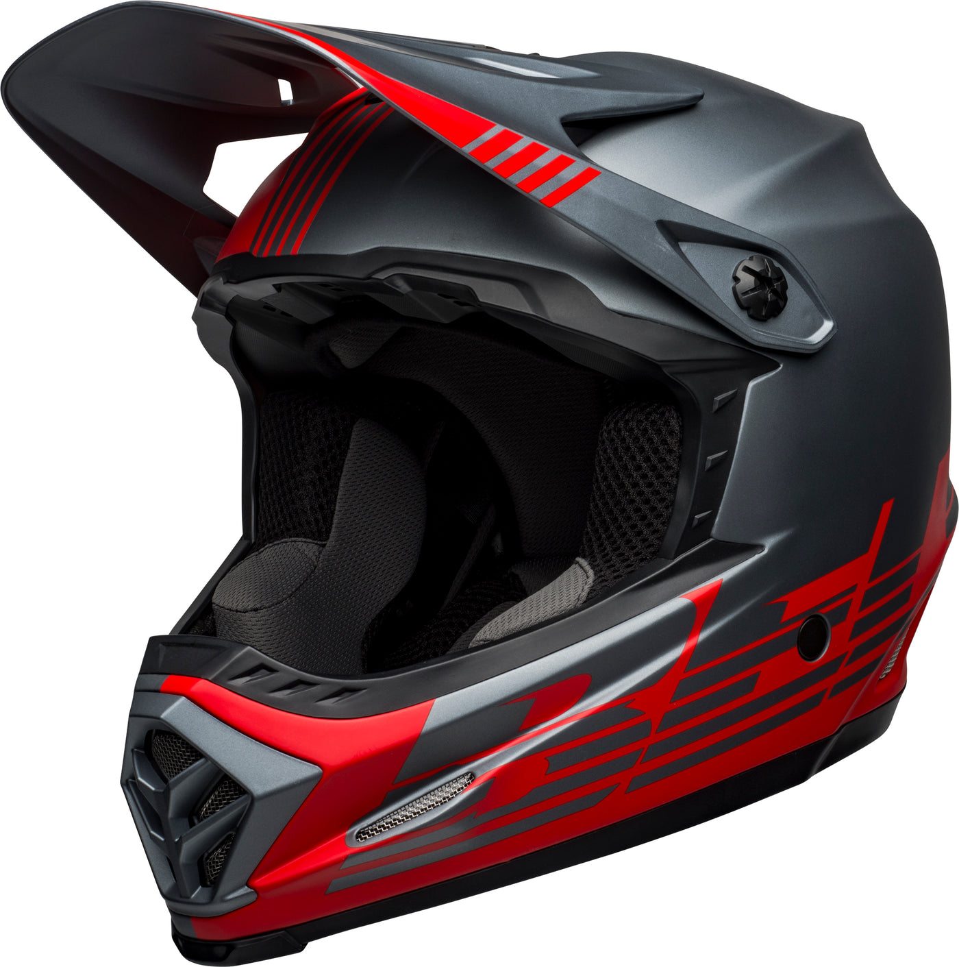 Bell Helmets Moto-9 Youth MIPS - Louver Matte Red/Gray