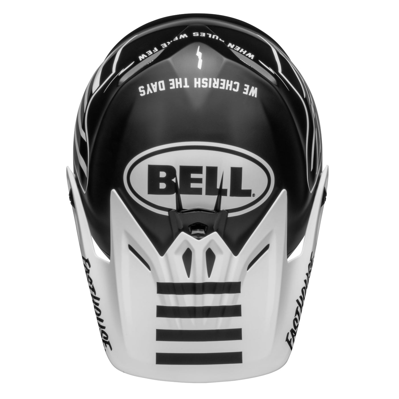 bell moto 9 youth mips dirt motorcycle helmet fasthouse flying colors matte black white top