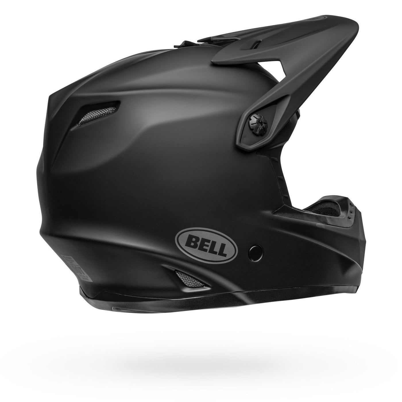 bell moto 9 youth mips motorcycle helmet matte black back right