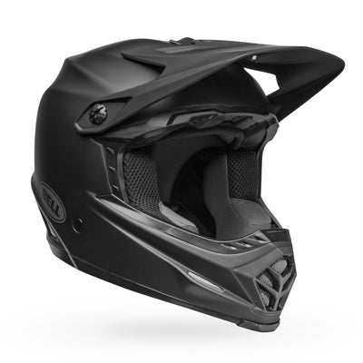bell moto 9 youth mips motorcycle helmet matte black front right