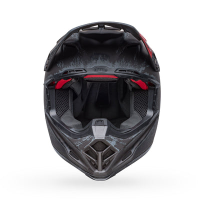 bell moto 9s flex dirt motorcycle helmet fasthouse mojave matte black gray front