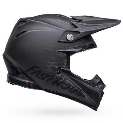 bell moto 9s flex dirt motorcycle helmet fasthouse mojave matte black gray right