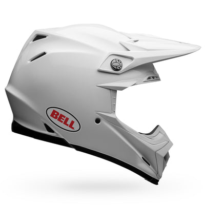 bell moto 9s flex dirt motorcycle helmet gloss white right