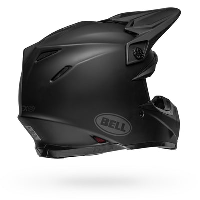 bell moto 9s flex dirt motorcycle helmet matte black back right