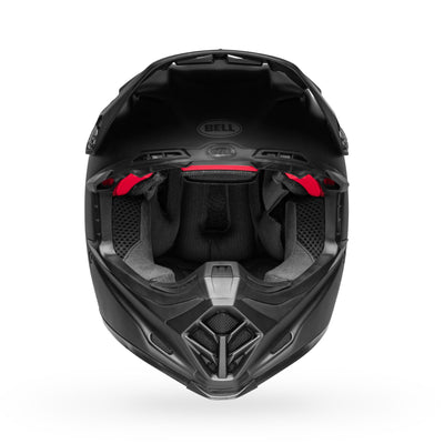 bell moto 9s flex dirt motorcycle helmet matte black front