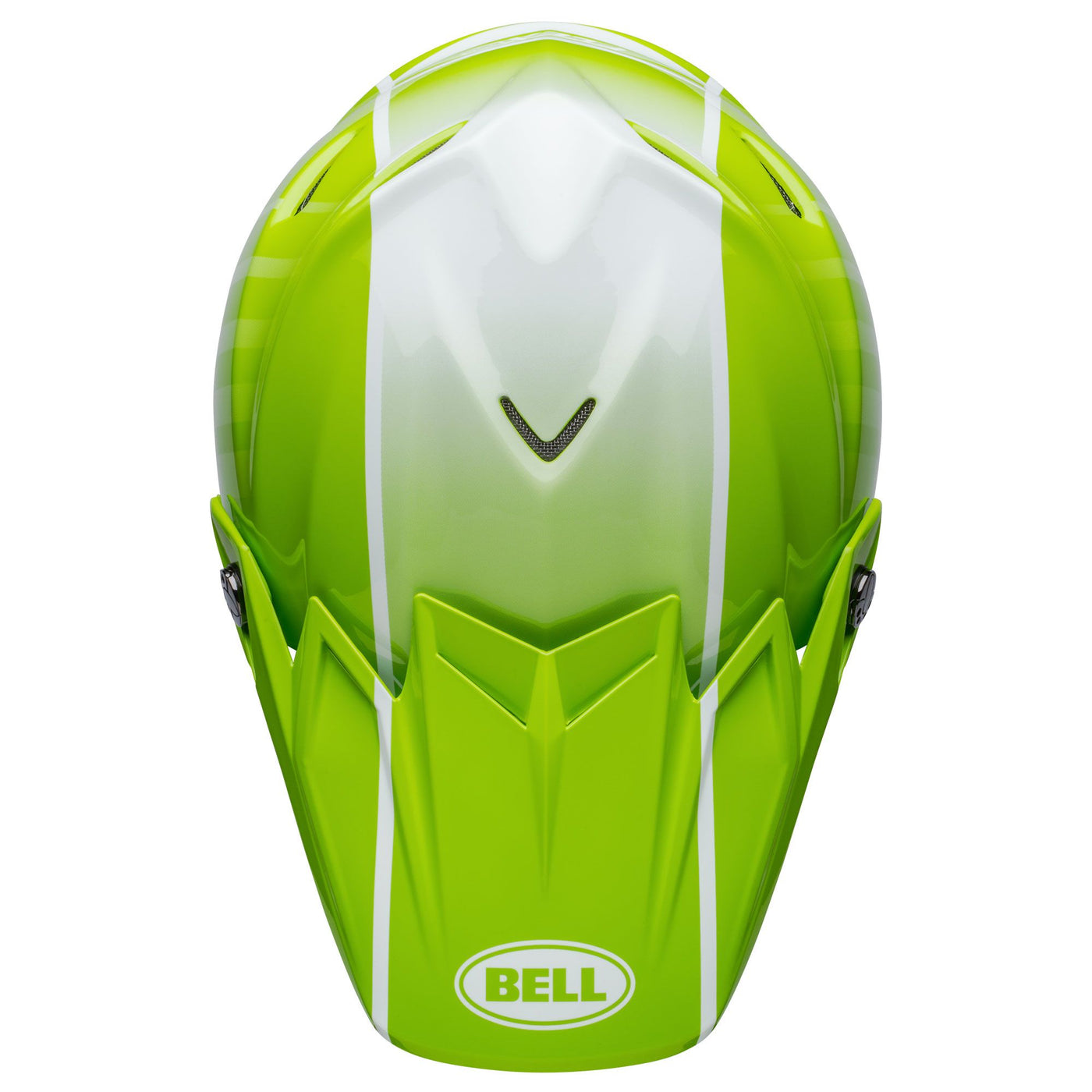 bell moto 9s flex dirt motorcycle helmet sprint matte gloss green black top