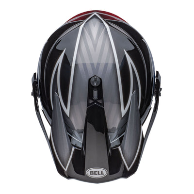 bell mx 9 adventure mips dirt motorcycle helmet dalton gloss black blue top