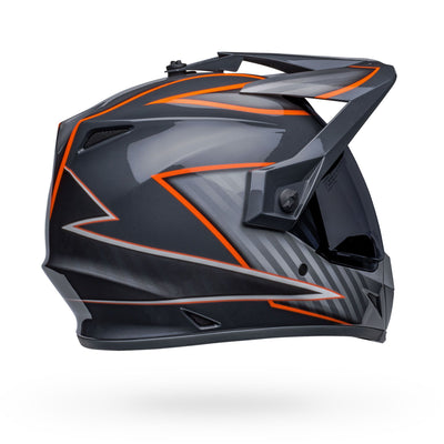 bell mx 9 adventure mips dirt motorcycle helmet dalton gloss black orange back right