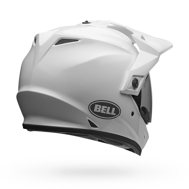 bell mx 9 adventure mips dirt motorcycle helmet gloss white back right