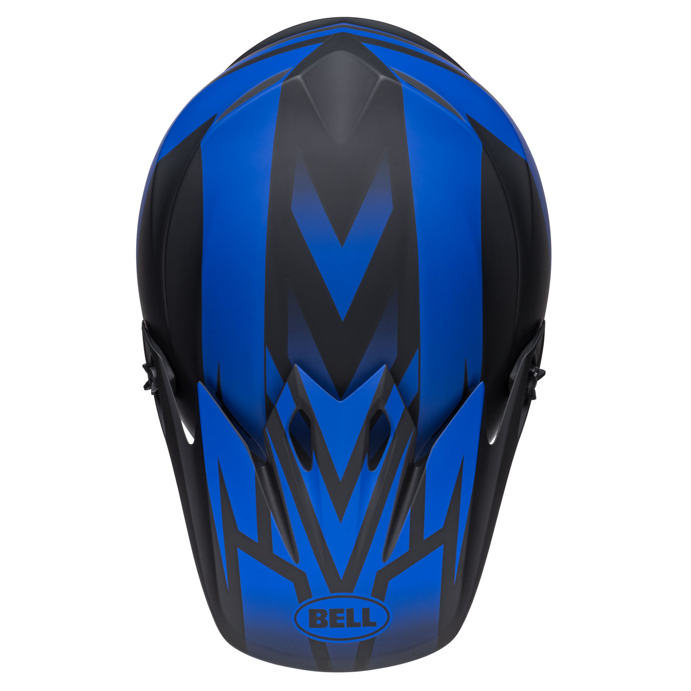 bell mx 9 mips dirt motorcycle helmet disrupt matte black blue top