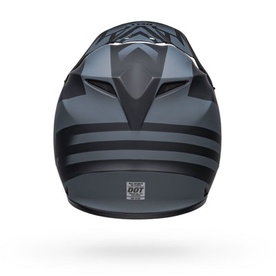 bell mx 9 mips dirt motorcycle helmet disrupt matte black charcoal back