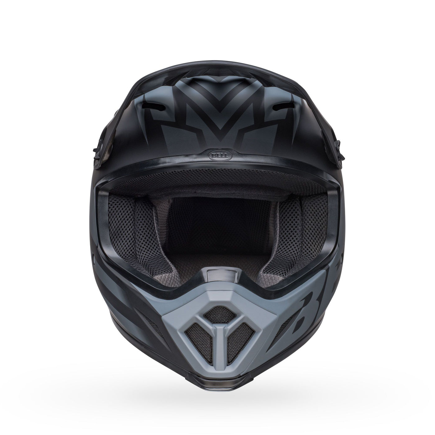 bell mx 9 mips dirt motorcycle helmet disrupt matte black charcoal front