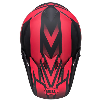 bell mx 9 mips dirt motorcycle helmet disrupt matte black red top