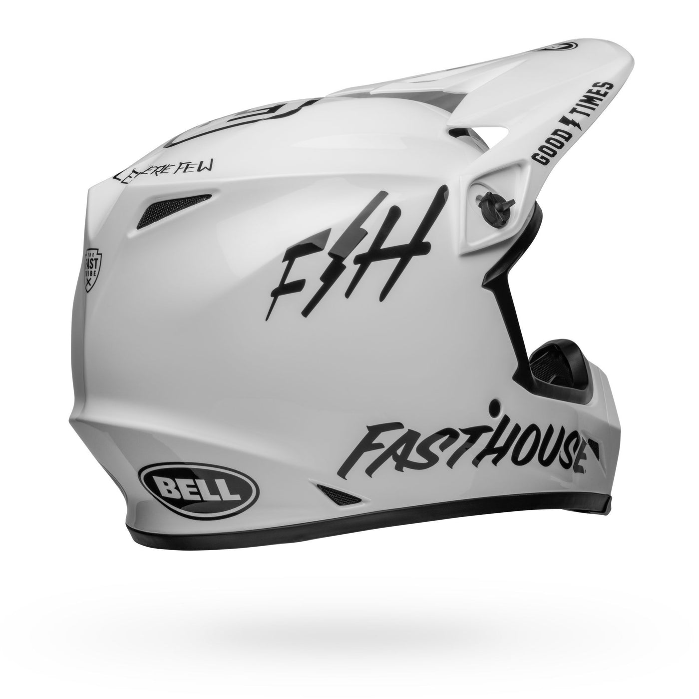 bell mx 9 mips dirt motorcycle helmet fasthouse gloss white black back right