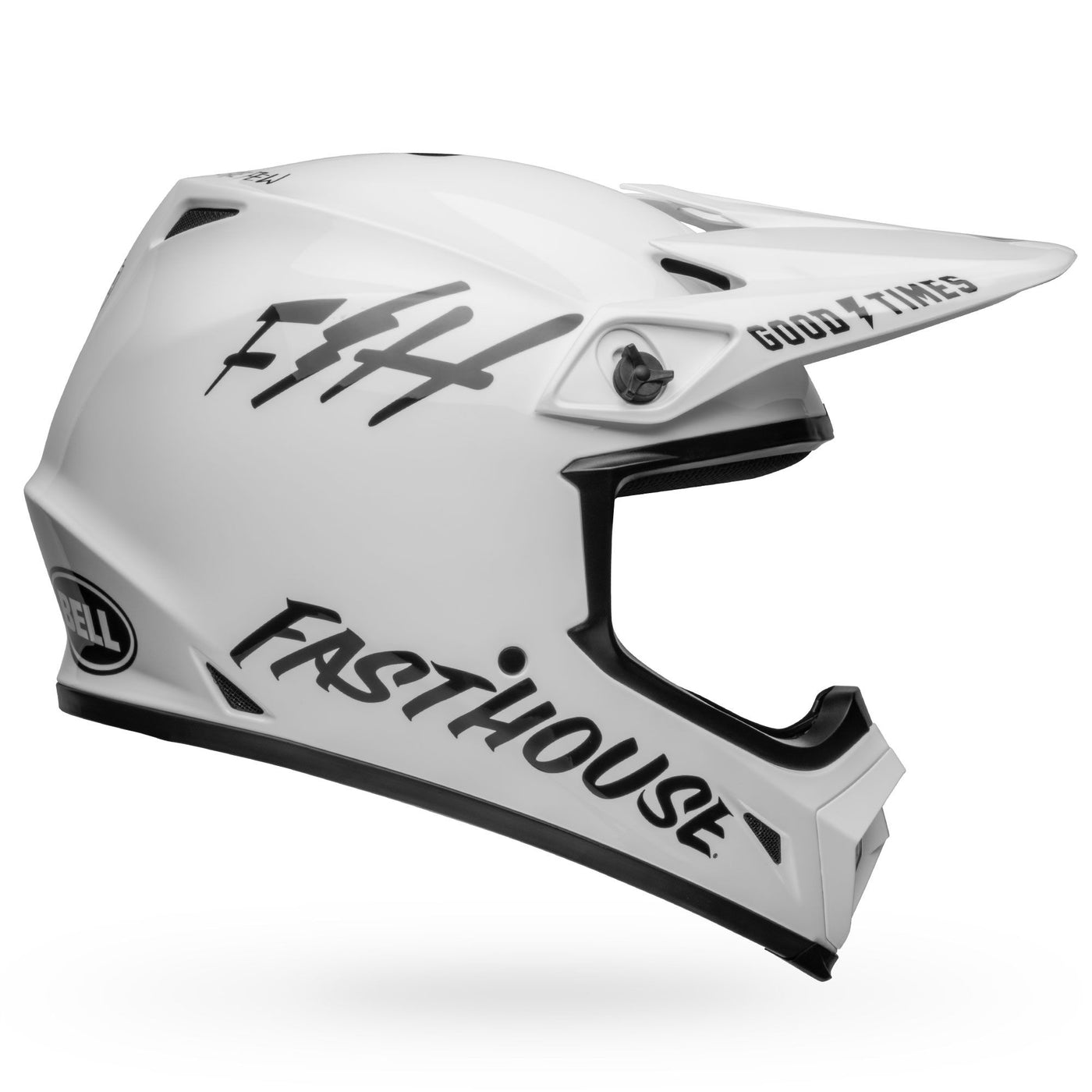 bell mx 9 mips dirt motorcycle helmet fasthouse gloss white black right