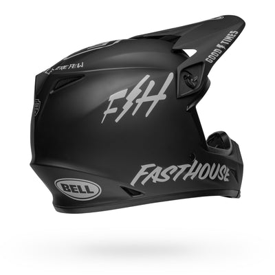 bell mx 9 mips dirt motorcycle helmet fasthouse matte black gray back right