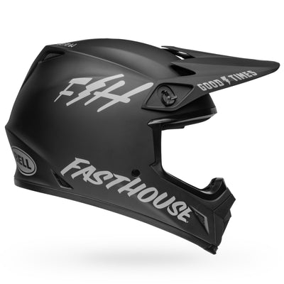 bell mx 9 mips dirt motorcycle helmet fasthouse matte black gray right