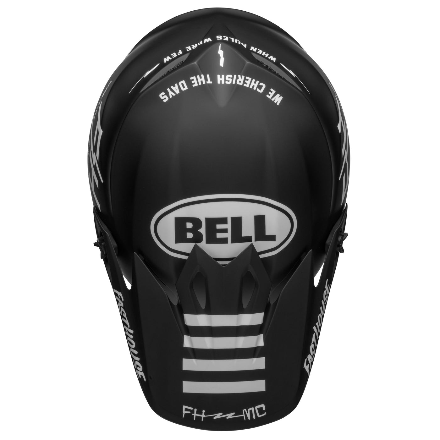 bell mx 9 mips dirt motorcycle helmet fasthouse prospect matte black white top