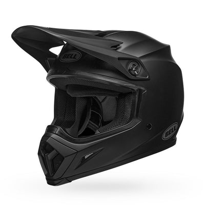 bell mx 9 mips dirt motorcycle helmet matte black front left