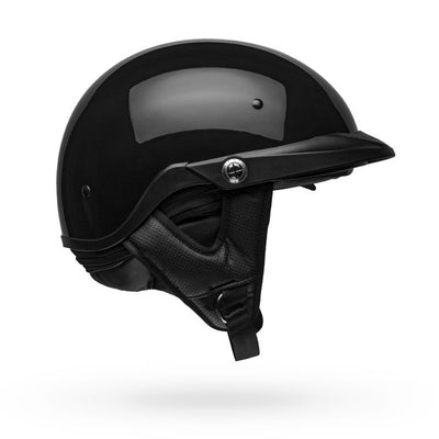 bell pit boss cruiser motorcycle helmet gloss black right