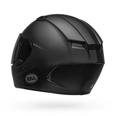 bell qualifier dlx mips street full face motorcycle helmet matte black back left