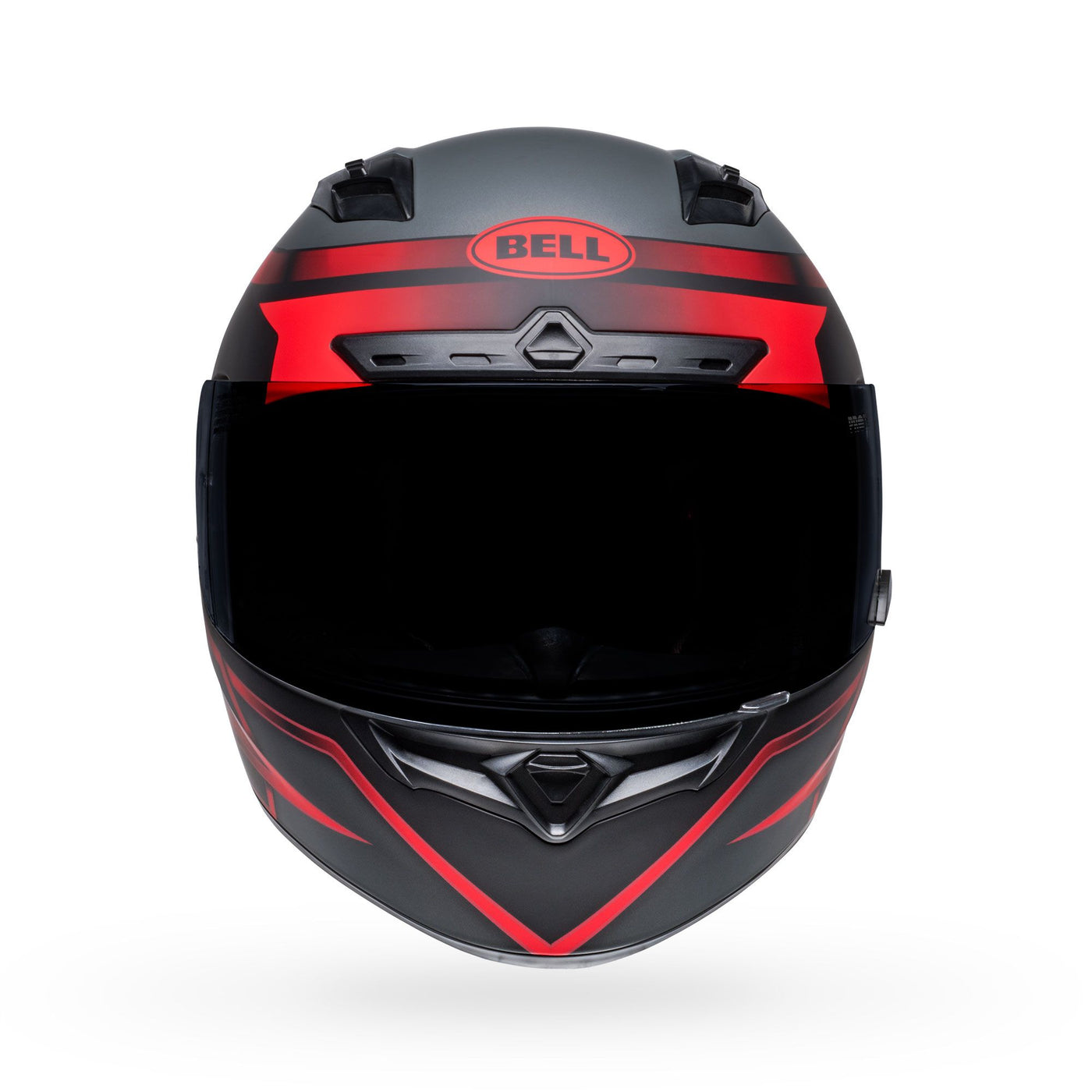 bell qualifier dlx mips street full face motorcycle helmet raiser matte black crimson front