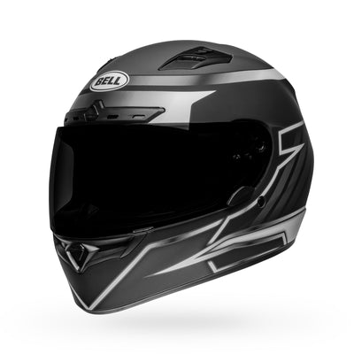 bell qualifier dlx mips street full face motorcycle helmet raiser matte black white front left