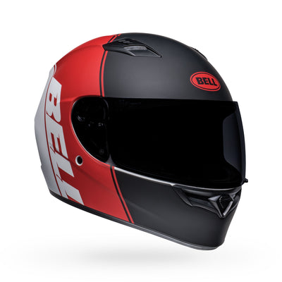 bell qualifier street full face motorcycle helmet ascent matte black red white front right
