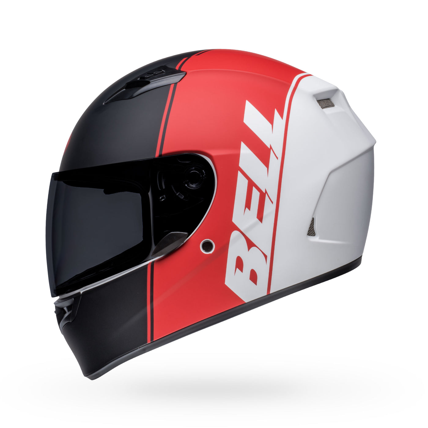 bell qualifier street full face motorcycle helmet ascent matte black red white left