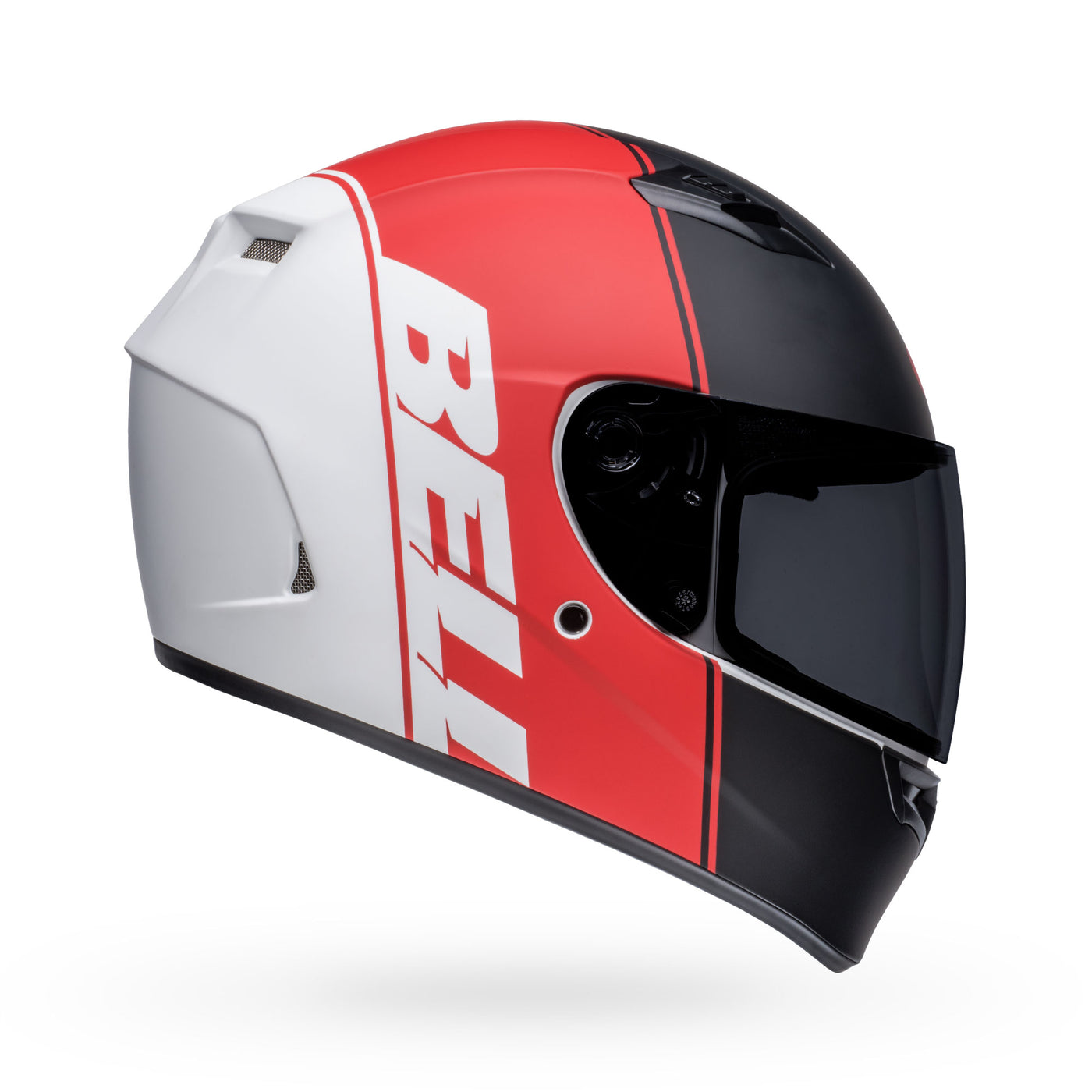 bell qualifier street full face motorcycle helmet ascent matte black red white right