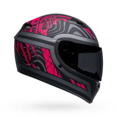 bell qualifier street full face motorcycle helmet rebel matte black pink right