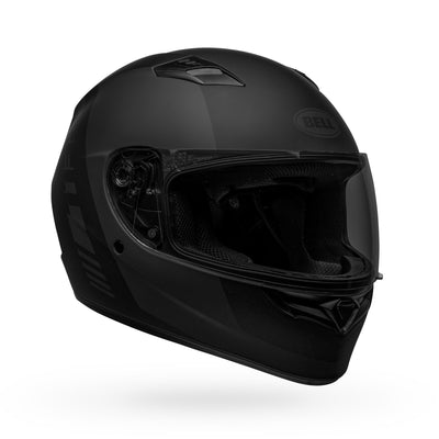 bell qualifier street full face motorcycle helmet turnpike matte black gray front right