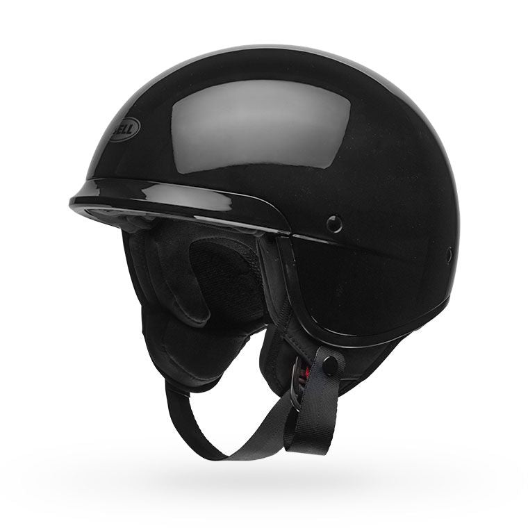 bell scout air cruiser motorcycle helmet gloss black front left