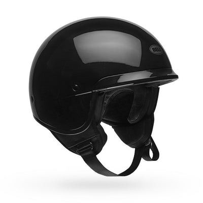 bell scout air cruiser motorcycle helmet gloss black front right