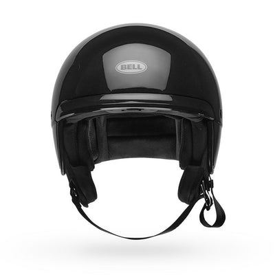 bell scout air cruiser motorcycle helmet gloss black front