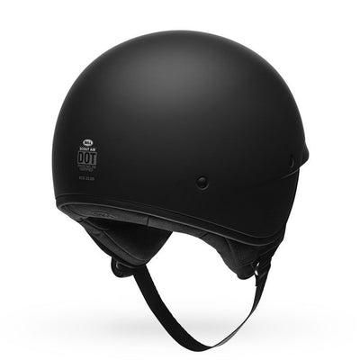 bell scout air cruiser motorcycle helmet matte black back right