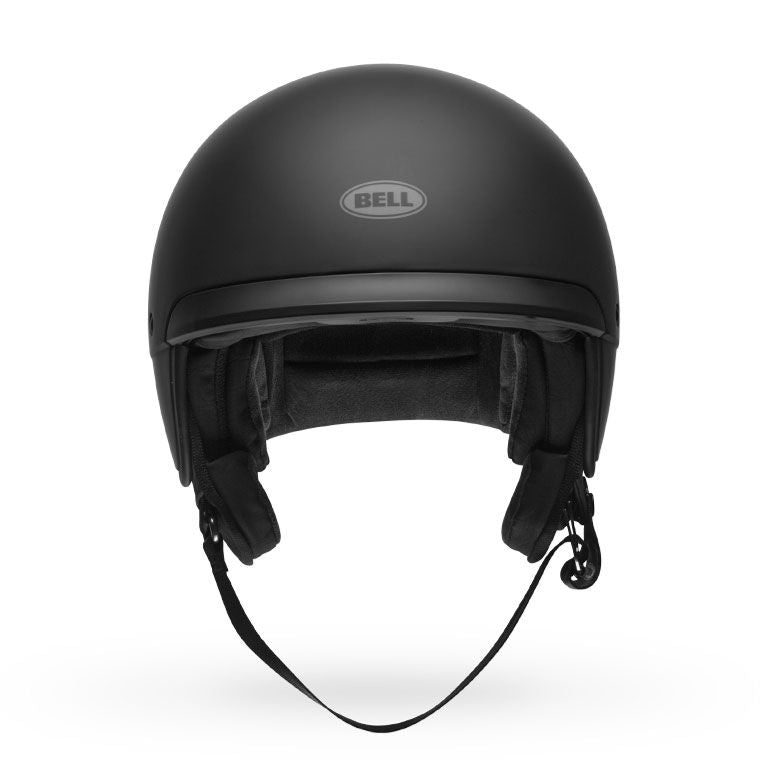 bell scout air cruiser motorcycle helmet matte black front