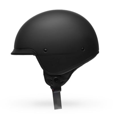 bell scout air cruiser motorcycle helmet matte black left