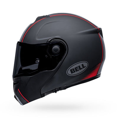 bell srt modular full face street motorcycle helmet hart luck jamo matte gloss black red left