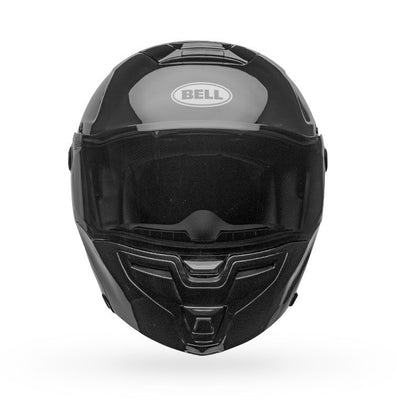 bell srt modular street full face motorcycle helmet gloss black front