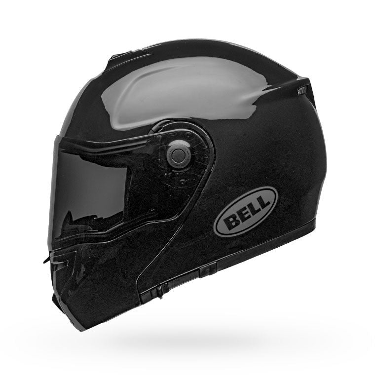 bell srt modular street full face motorcycle helmet gloss black left