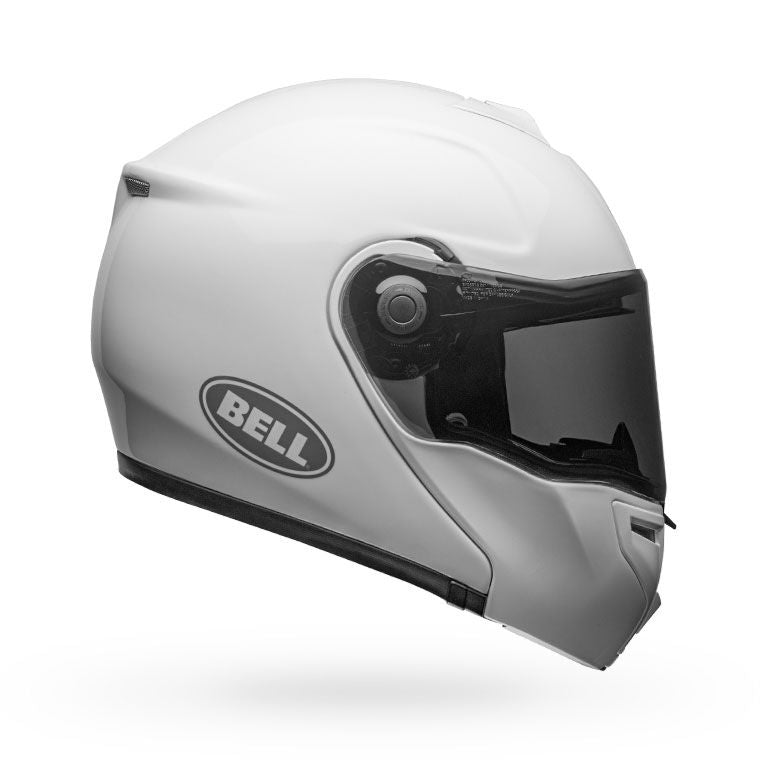bell srt modular street full face motorcycle helmet gloss white right
