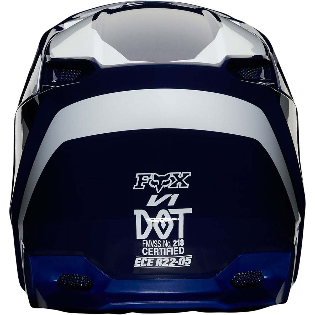 Fox Racing Youth V1 PRIX Motocross Helmet NAVY